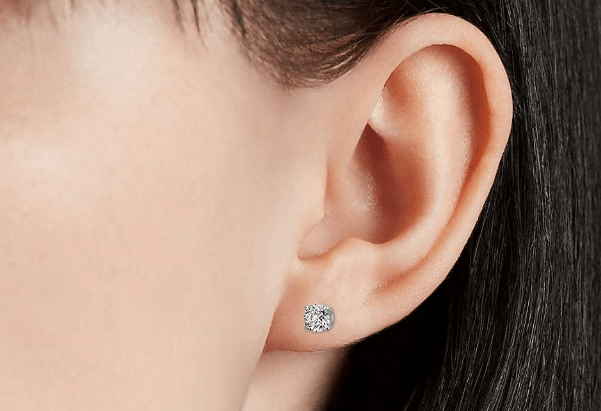 1.5 carat total weight diamond stud earrings